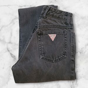 Vintage Guess by Marciano High Waist Jeans Gray Women's 28 Zipper Malfunction